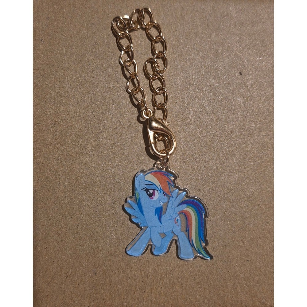My Little Pony‎ Inspired Keychain Tumbler Charm! Rainbow Dash!